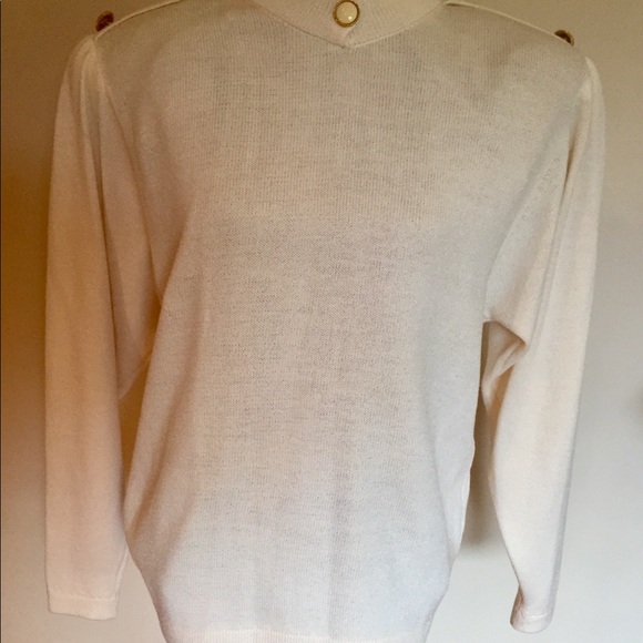 ST. JOHN KNIT LONG SLEEVE SWEATER TOP - Picture 4 of 8